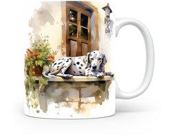 Mok Dalmatian Beker voor koffie of tas voor thee, cadeau voor dierenliefhebbers, moeder, v