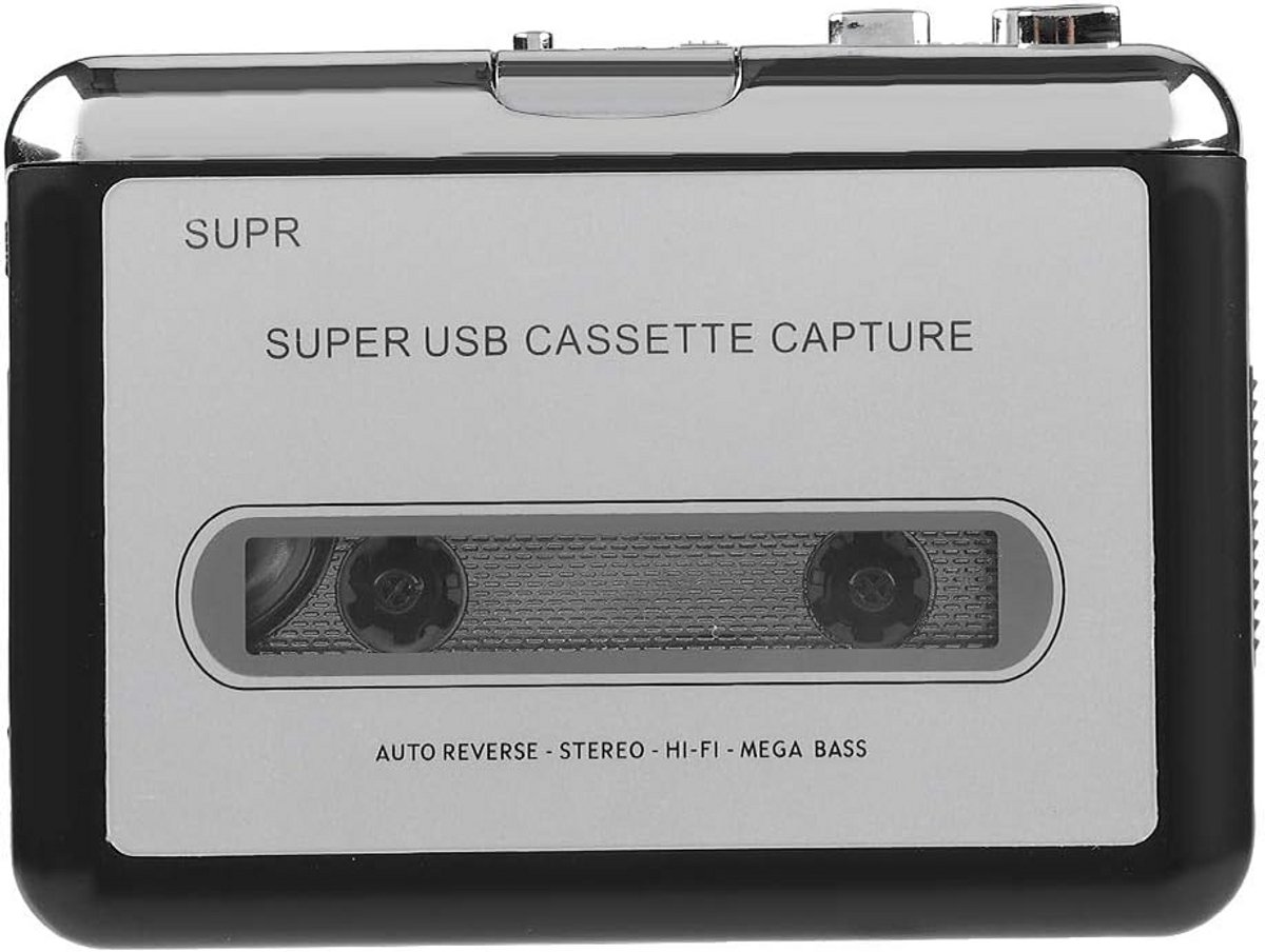 Draagbare cassetteband MP3-CD-converter en USB-cassetterecorder