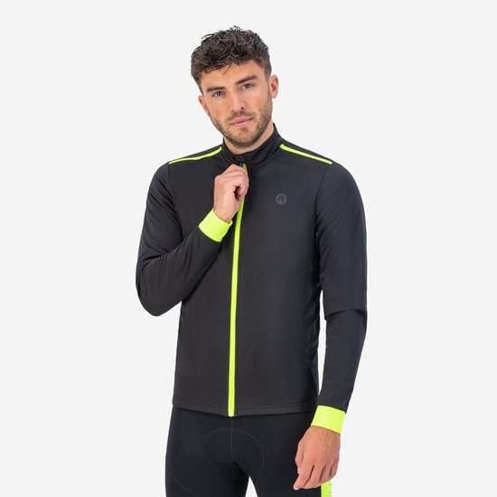 Rogelli Core Fietsjack Winter - Heren - Zwart, Fluor - Maat M