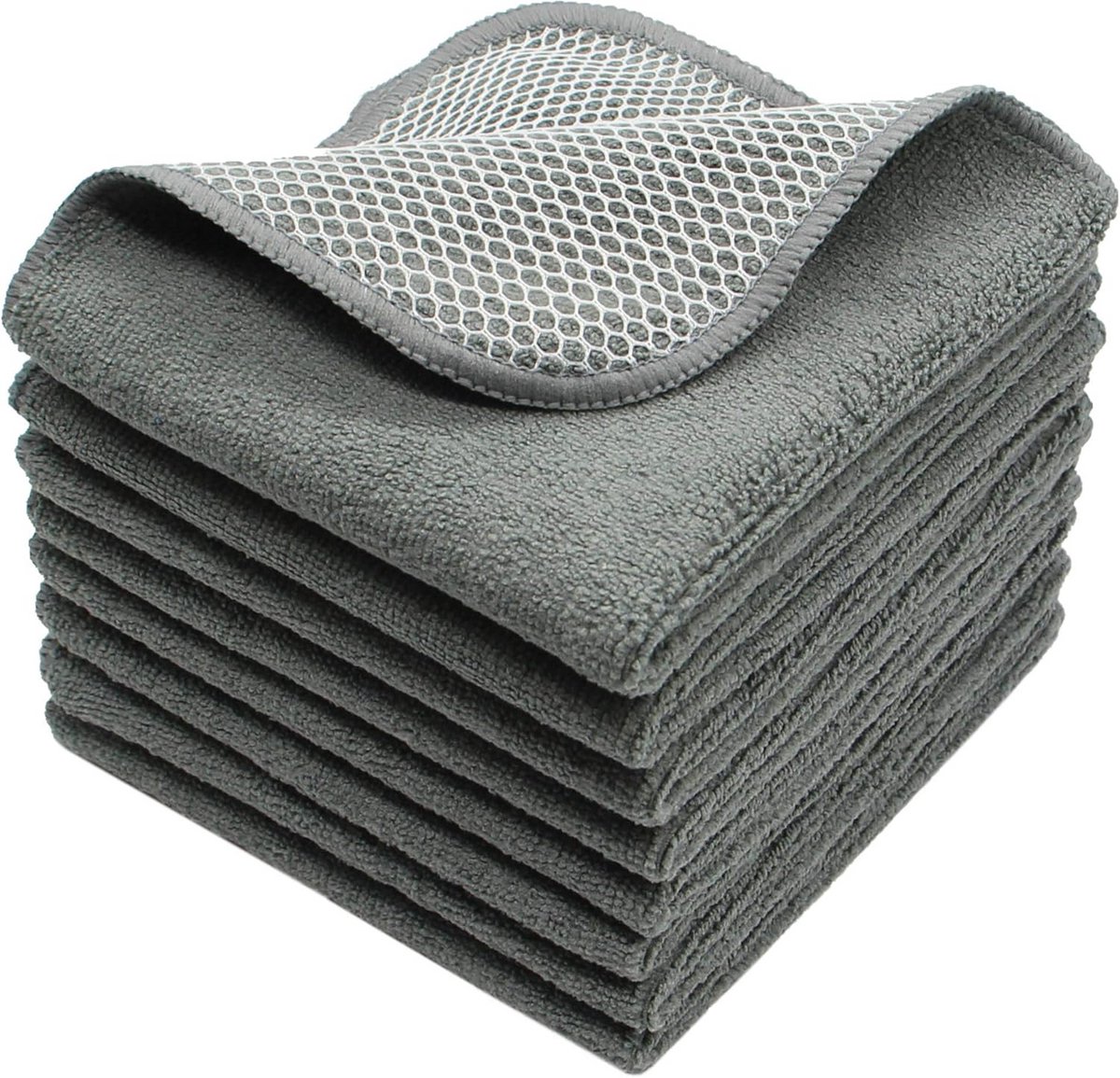 Sneldrogende Microfiber Keuken Doeken - Ultra Absorberende Schoonmaakdoeken 8 Pack