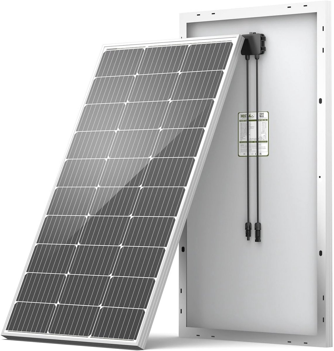 100 Watt 12V Monokristallijn Zonnepaneel voor Accu-Oplaadtoepassingen