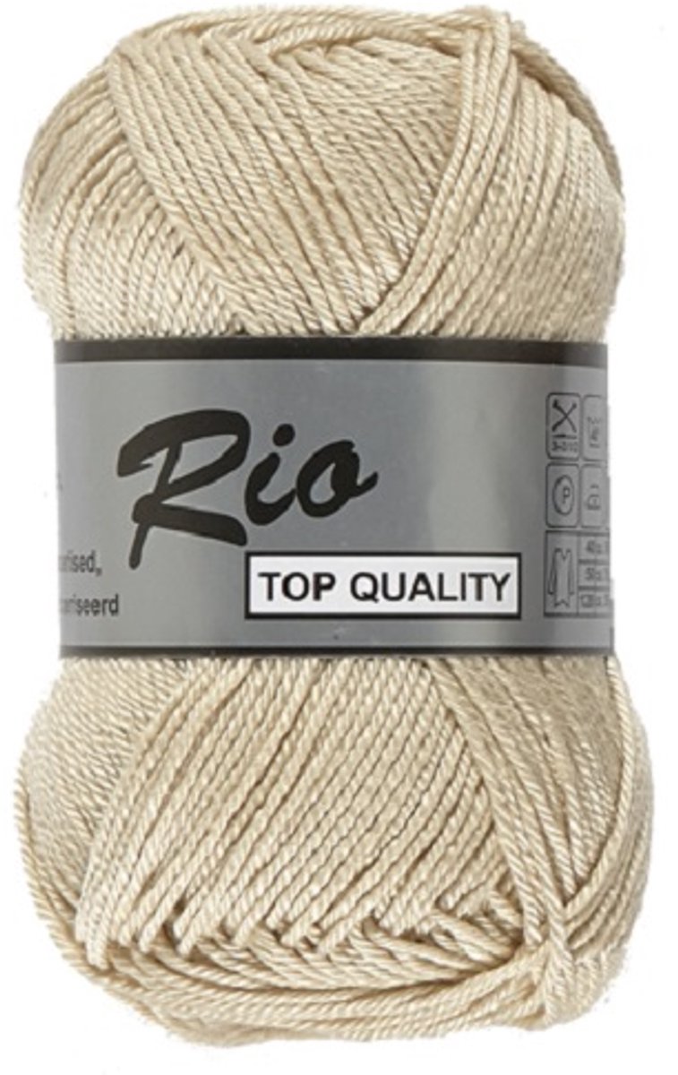 Lammy yarns Rio. No: 017 Haak of Brei garen-Katoen-1 Bol