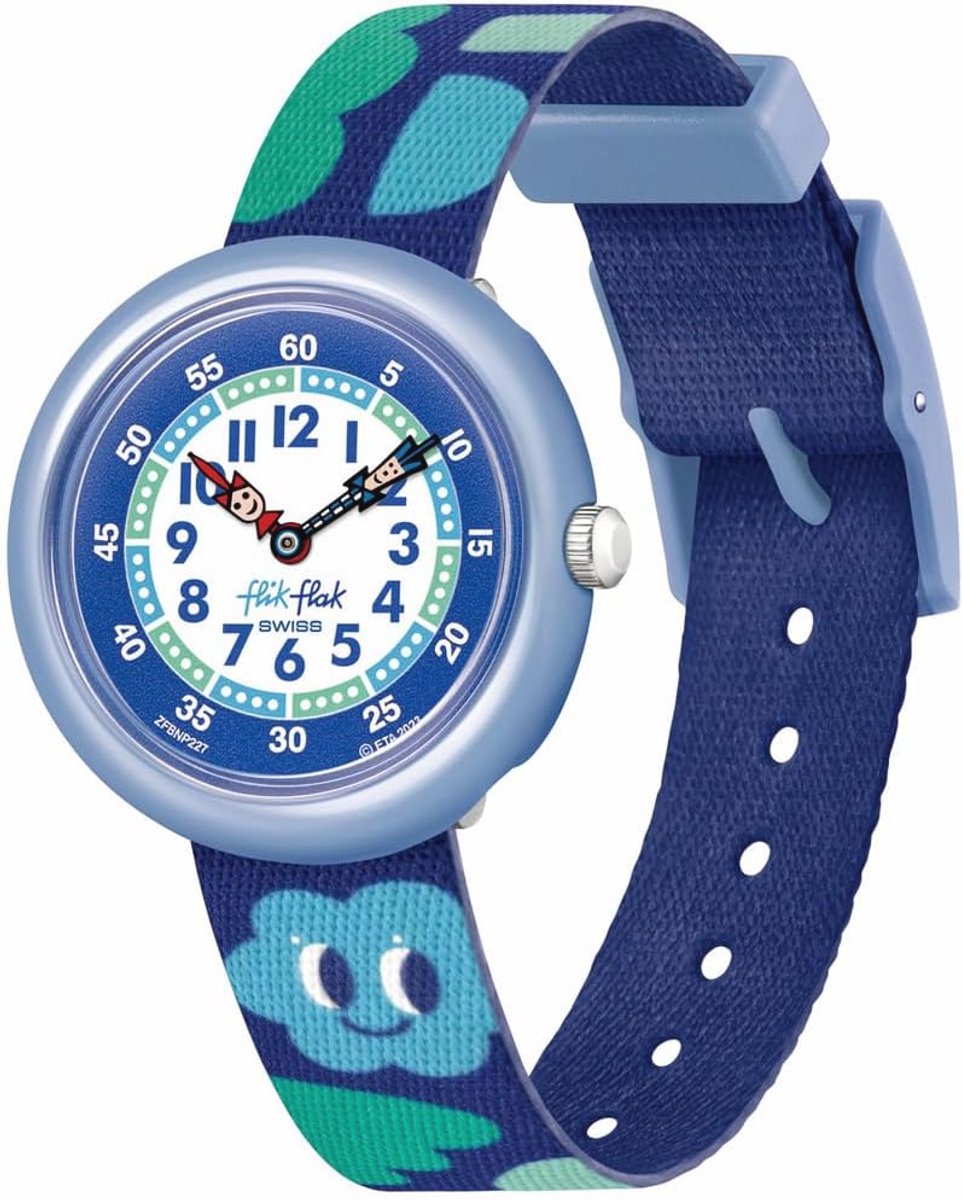 Kinderhorloge Gekleurde Wolken Design