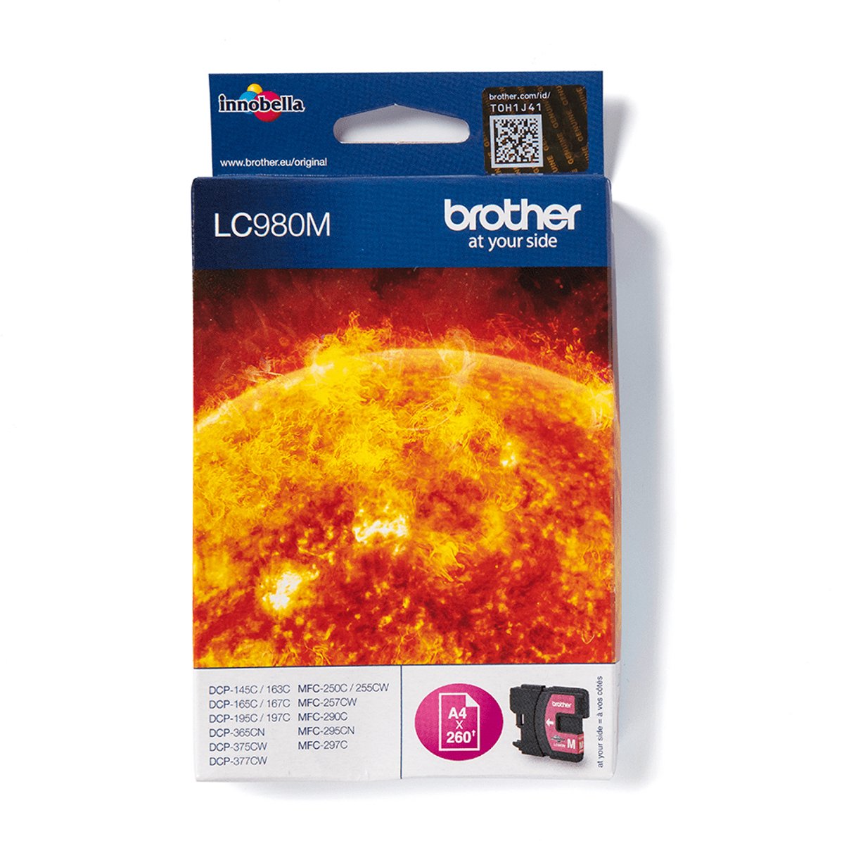 Inktcartridge brother lc-980m rood | 1 stuk | 5 stuks