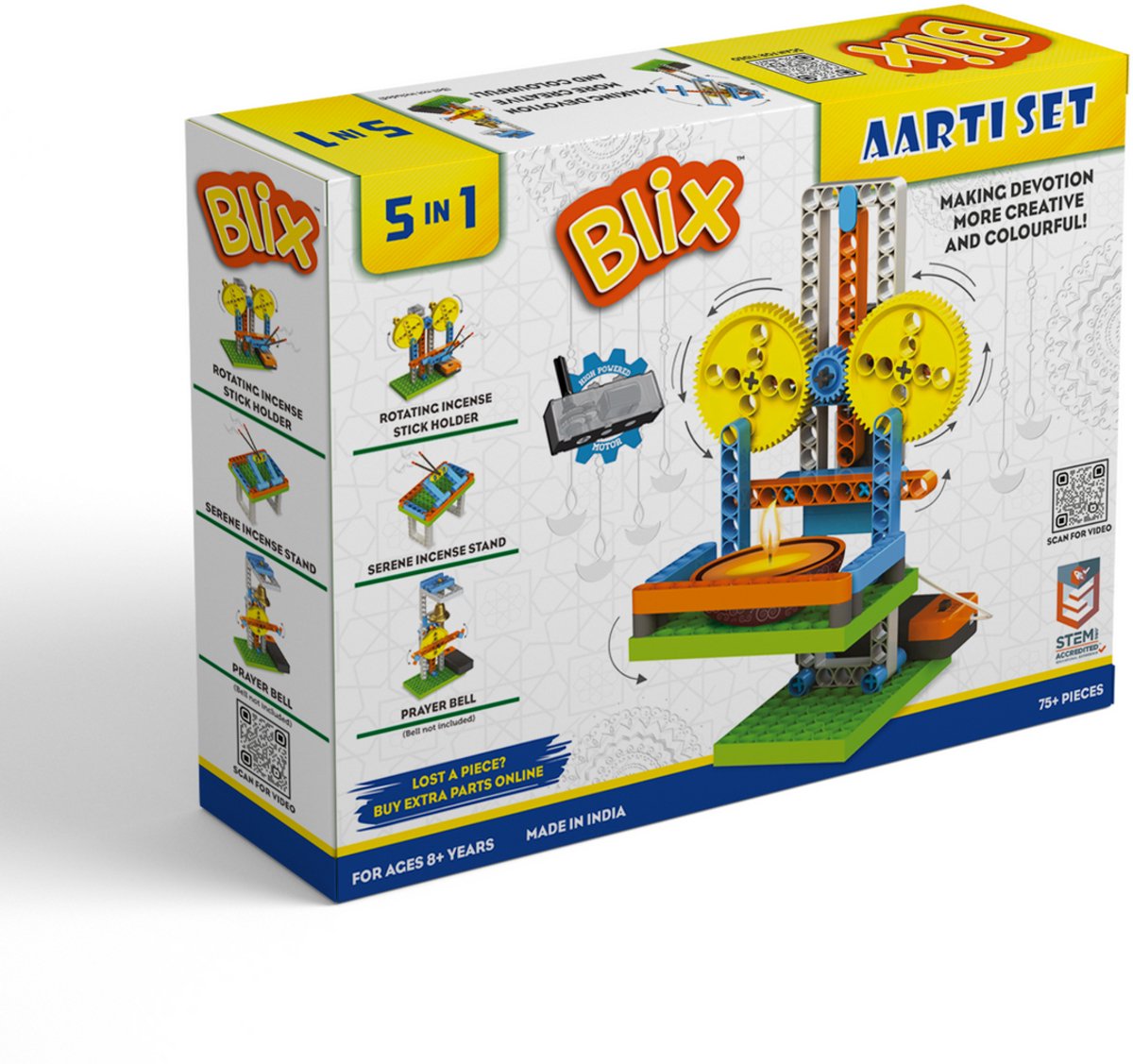 Blix Meditatieset STEM Bouwset – Mindfulness Bouwpakket – Educatief Constructiespeelgoed – 8+ Jaar