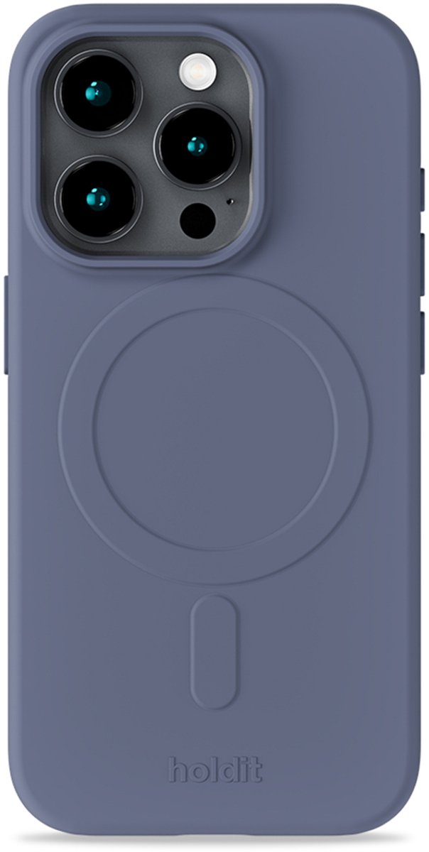 Holdit Soft geschikt voor MagSafe Case geschikt voor iPhone 15 Pro - Pacific Blue