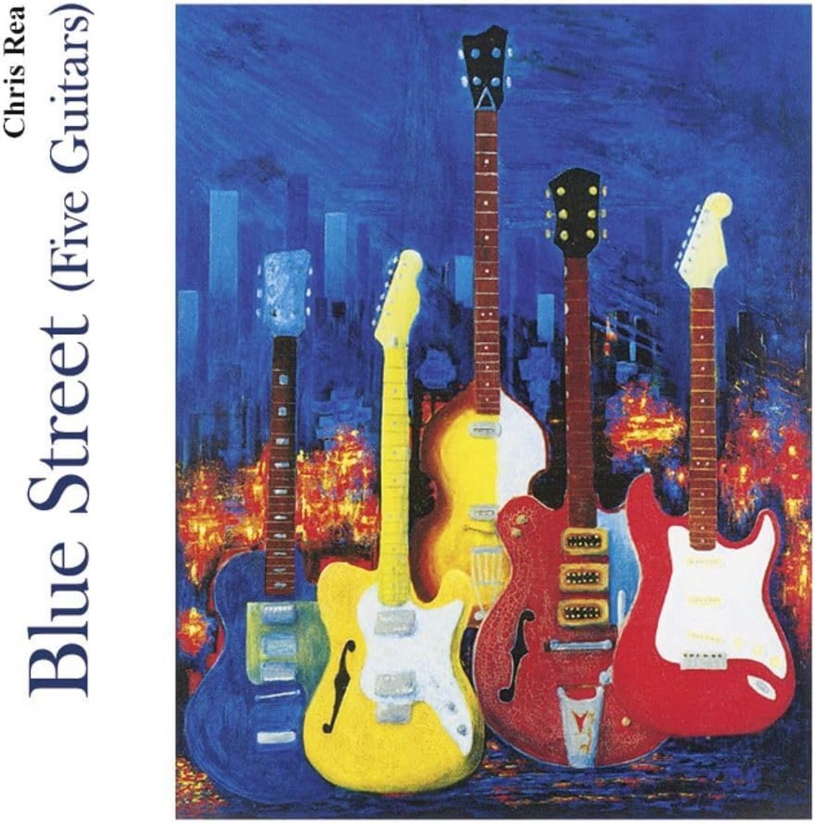 Vijf Gitaren met Blauw Street Thema