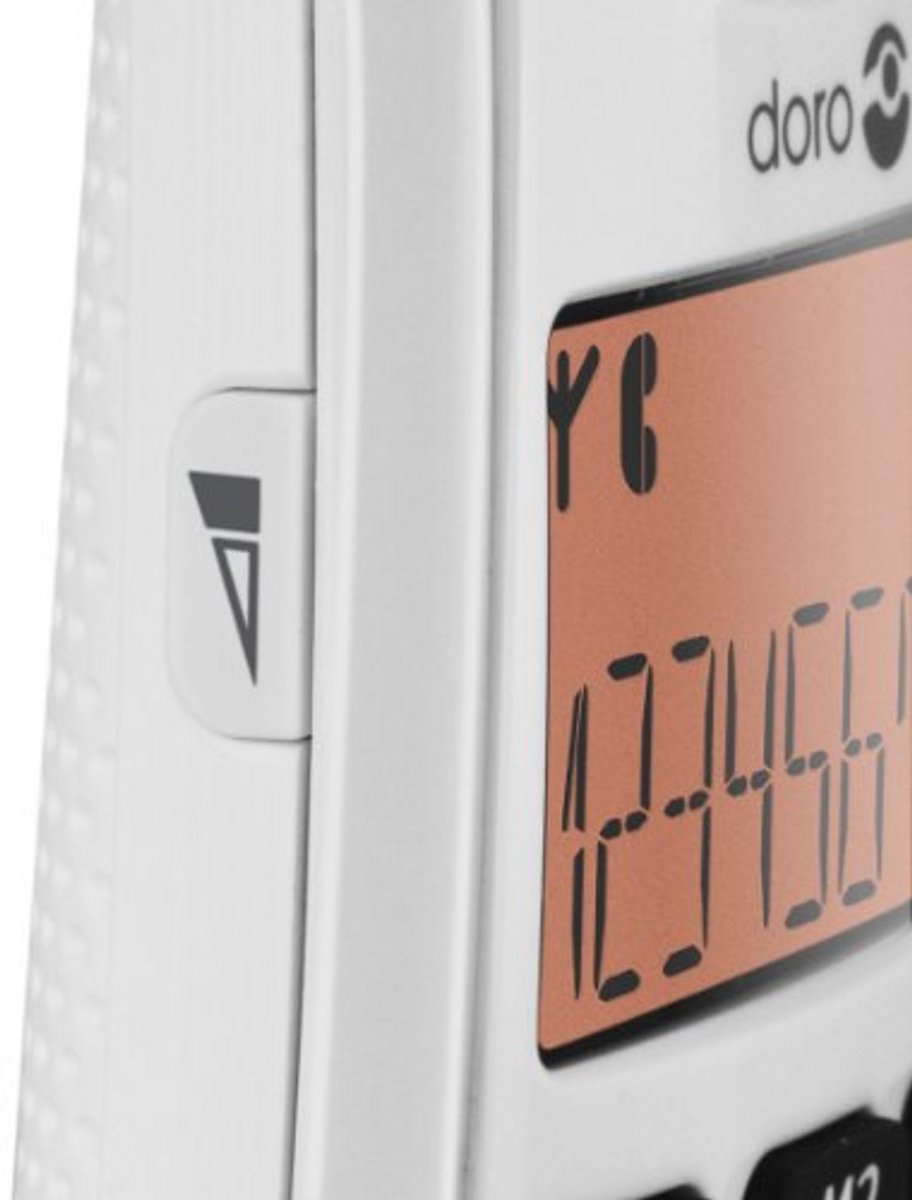 Draadloze DECT-telefoon voor senioren met grote toetsen en versterkt geluid