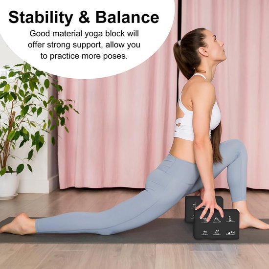 Unyqoos® Complete Yoga Set met Blokken en Band voor Verbeterde Flexibiliteit en Balans — afbeelding 4