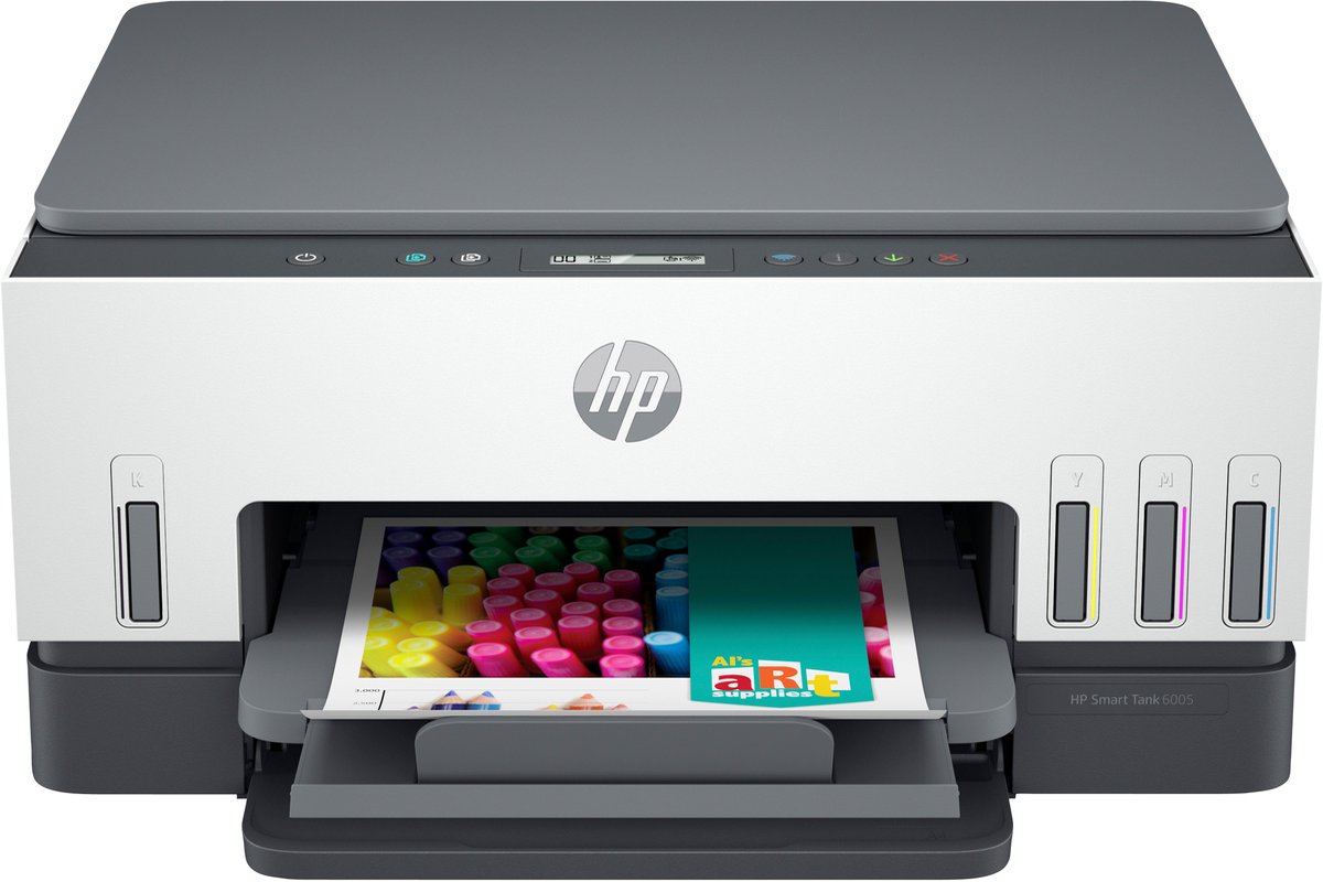 HP Smart Tank 6005 – All-in-One Kleurenprinter – Inkjet Tankprinter – Wifi & AirPrint – Tot 3 Jaar Printen – Printen, Scannen, Kopiëren – Dubbelzijdig – Zonder Cartridges