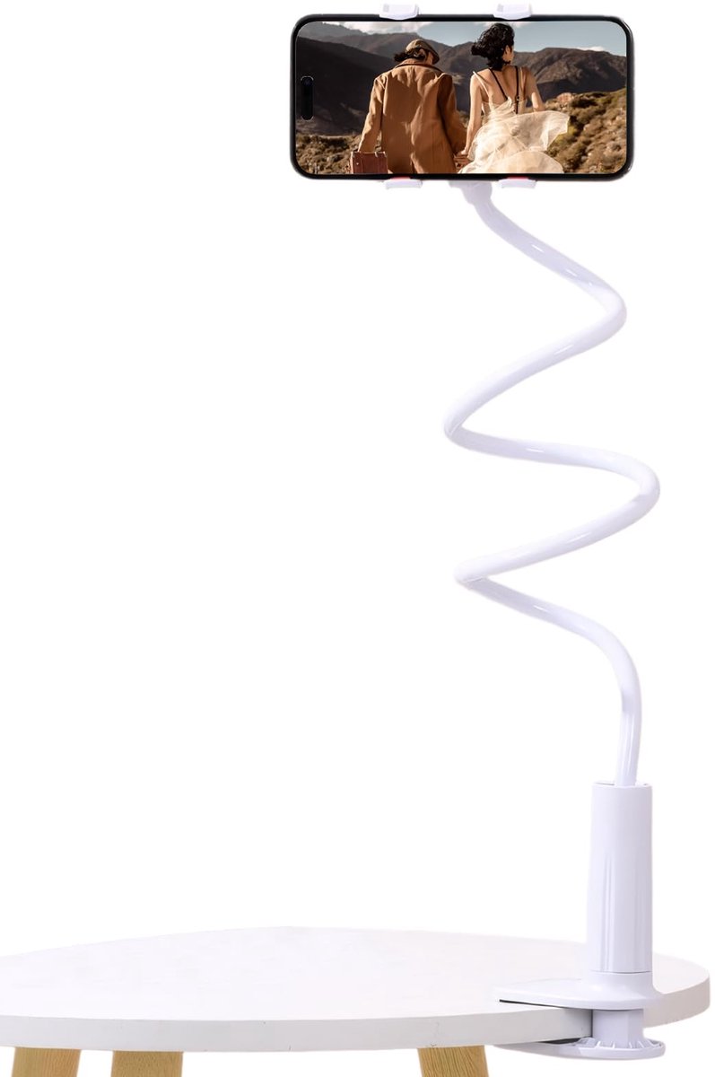 Unyqoos® Flexibele telefoonhouder met lange arm voor bed en bureau