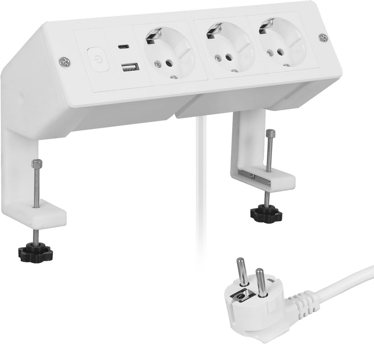 Tafelblad stopcontact met USB en type C - inbouwstopcontact voor bureau en keuken