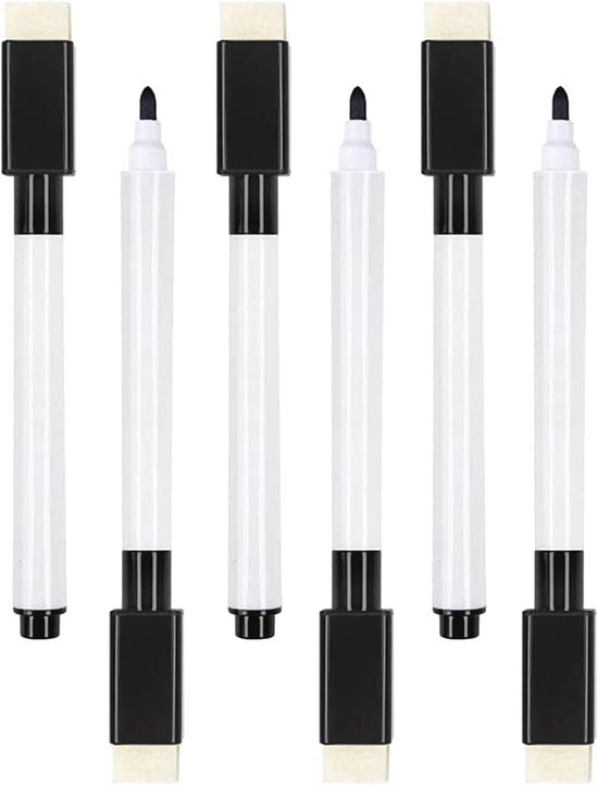 Raylu Paper Permanente markers, 12 stuks, fijne punt, 1 mm, zwart