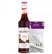 Monin Siroop Chocolate Bruin 70 cl +Pompje