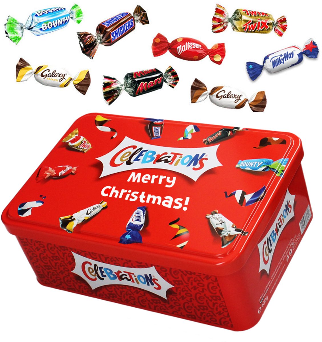 Mars Celebrations Chocolate Collection box "Merry Christmas!" - kerstcadeau - chocoladecadeau - 400g