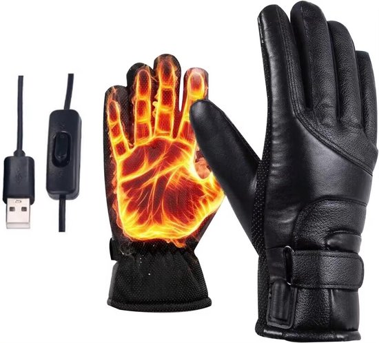Elektrisch Verwarmde Handschoenen, Veilige Snel Verwarmende Rijhandschoenen voor Skiën voor Dames (M
