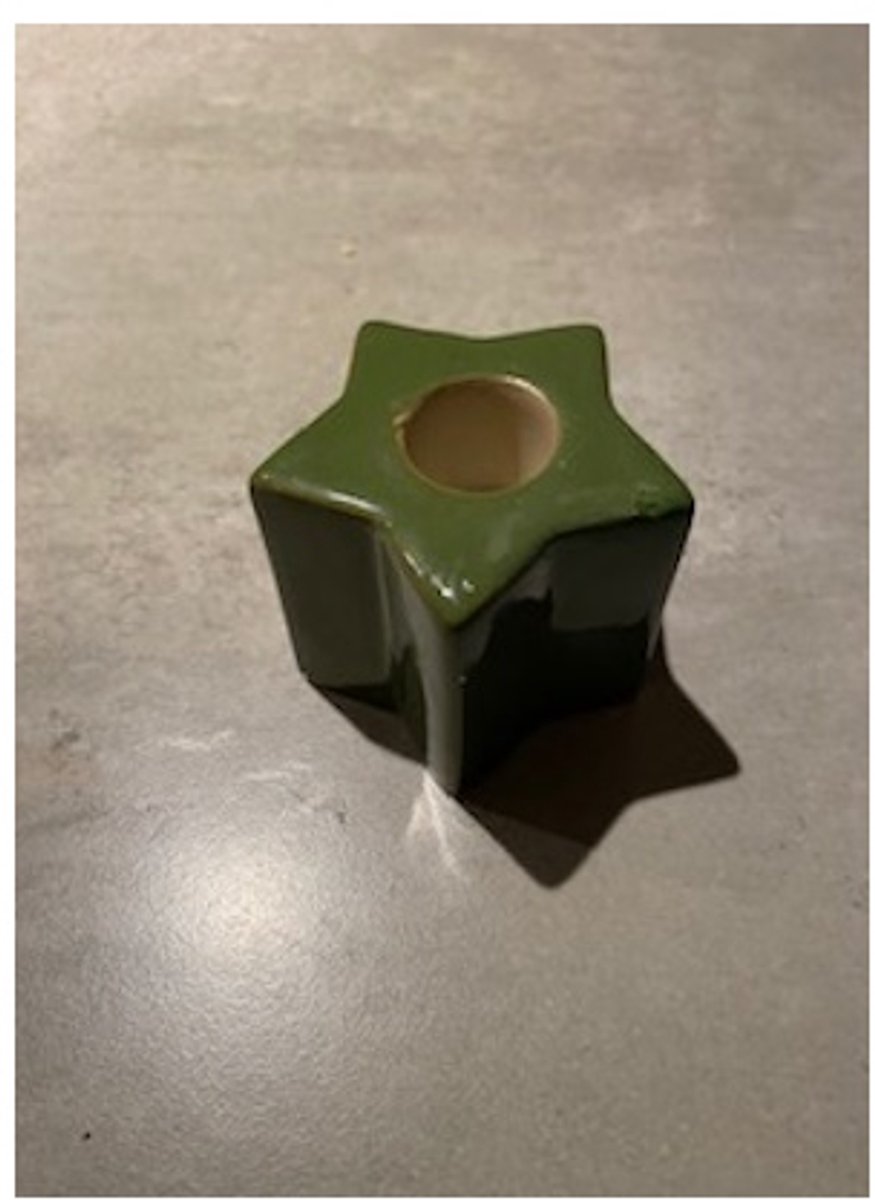 Branded by Kandelaar Catacol Groen 7x7x6 cm