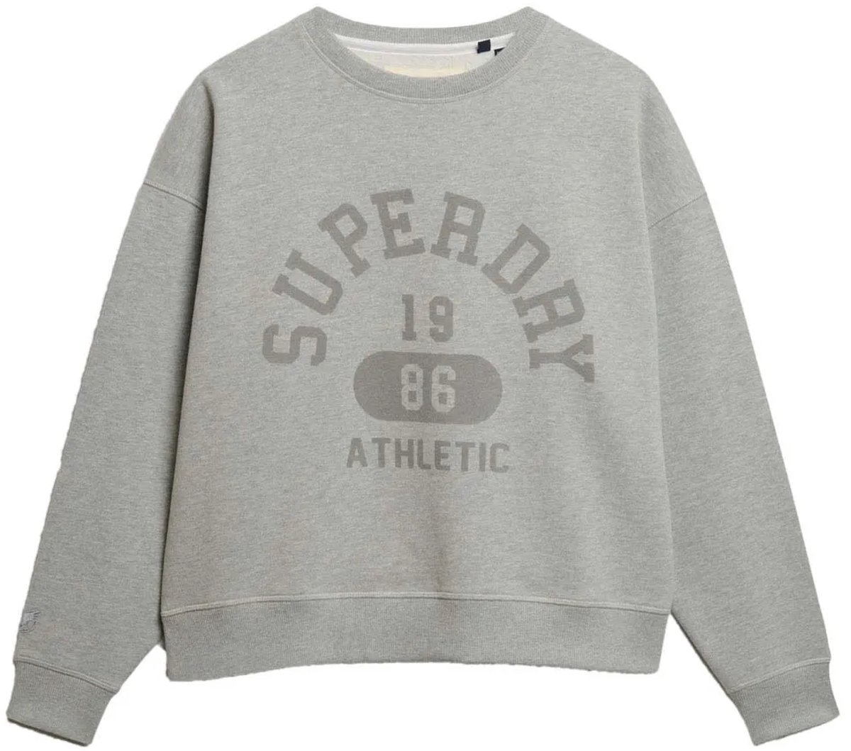 Superdry Athletic Essentials Relaxed Crew Sweatshirt Dames Truien Grijs