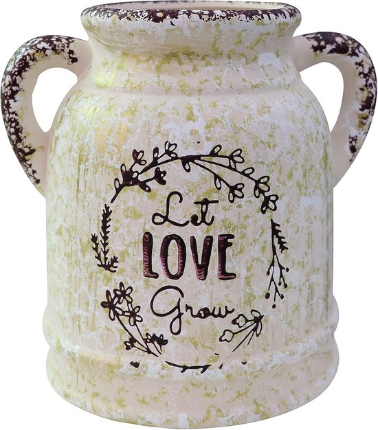 Terracotta vaas caramel - Earthware Pottery - Hands de Tweede | Voor de gezellige huismus