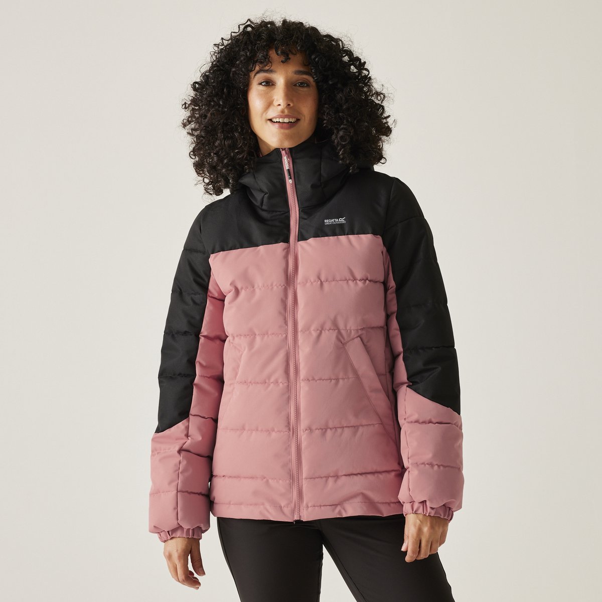 Gewatteerde Aldthorn jas voor dames Roze