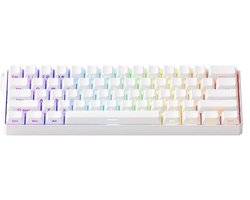 AKKO MONSGEEK FUN60 Ultra Shine - Through White Hall Effect Magnetische Switch 8K Hz ARGB Draadloos Hotswap Mechanisch Gaming Toetsenbord