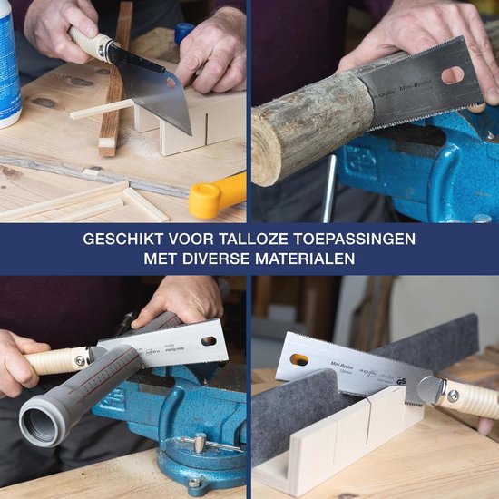 Mini-Ryoba Japanse Zaag - Traditioneel Ontwerp voor Fijne Houtsneden - 150 mm Bladlengte van Merkloos	 — afbeelding 4