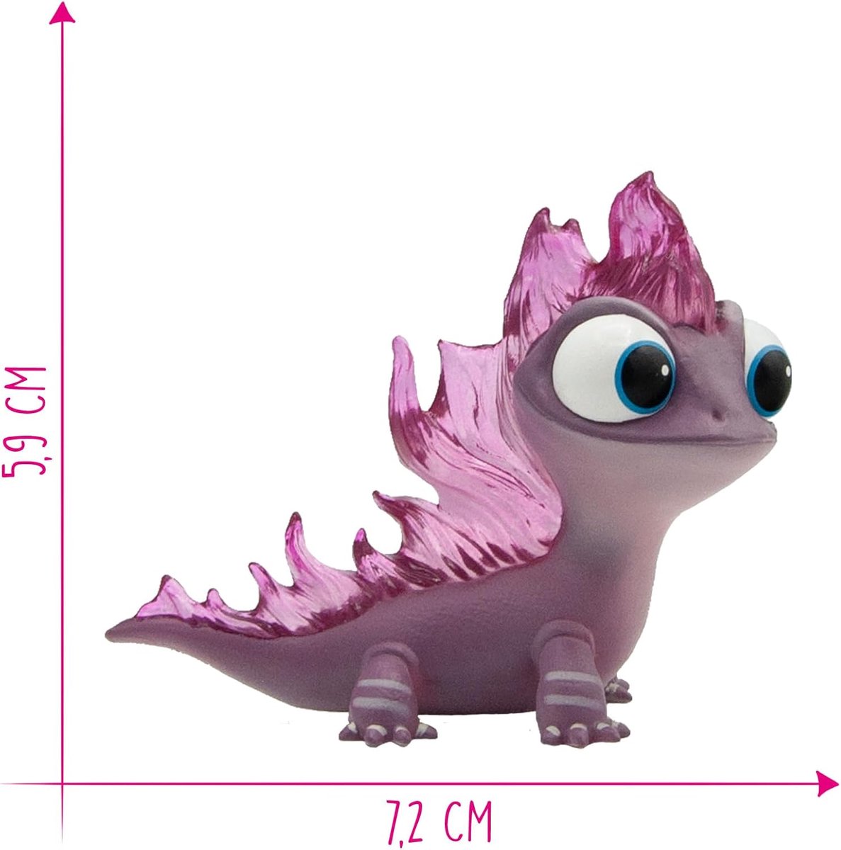 Bullyland 13515 – Speelfiguur en verzamelfiguur Salamander Bruni uit Disney Frozen 2 – ca. 6-7 cm – levensecht en detailrijk vormgegeven – ideaal als taartfiguur en klein cadeautje voor kinderen vanaf 3 jaar. — afbeelding 2