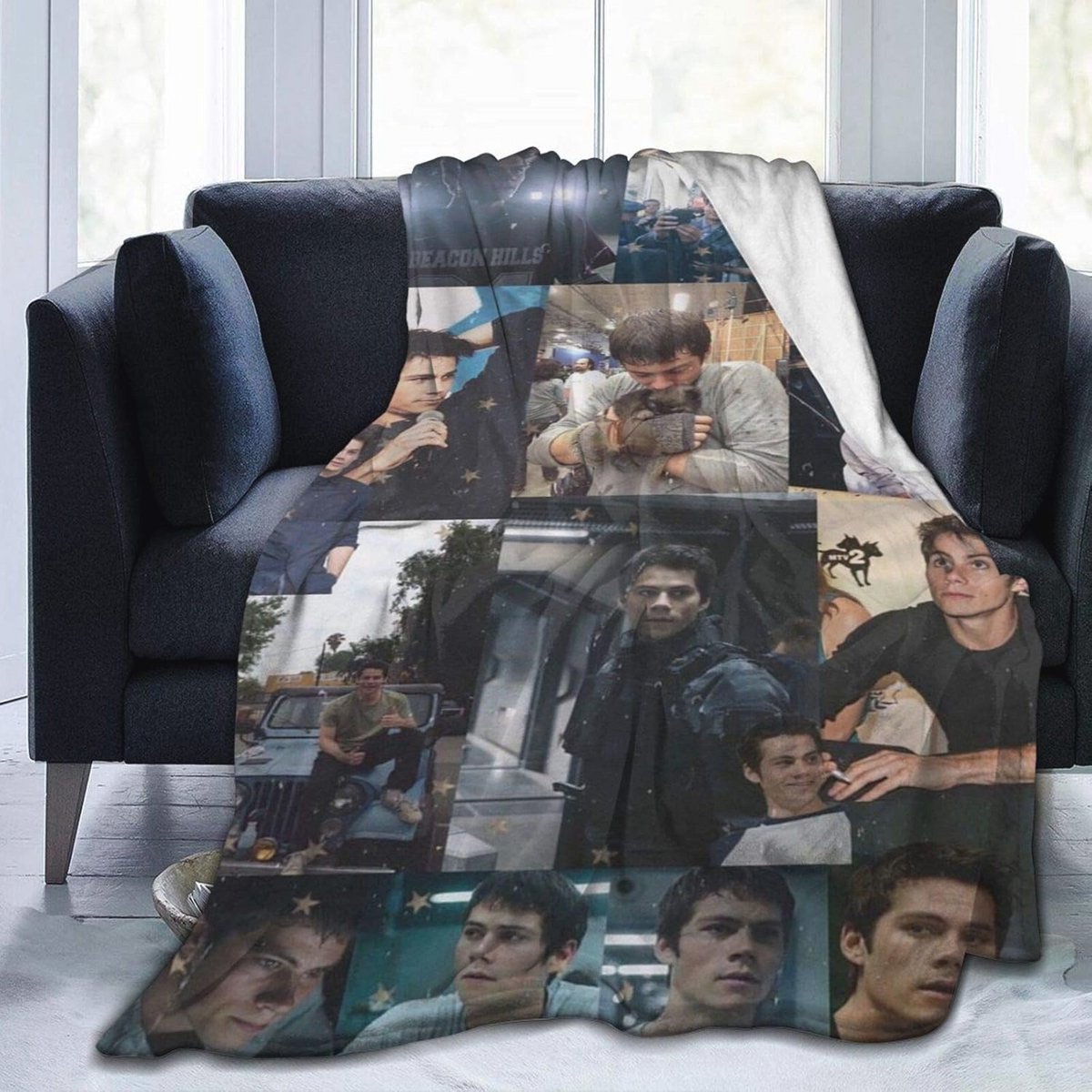 Ultra Zachte Flanellen Fleece Plaid - Lichtgewicht Warme Deken voor Woonkamer en Slaapkamer 127 x 101 cm