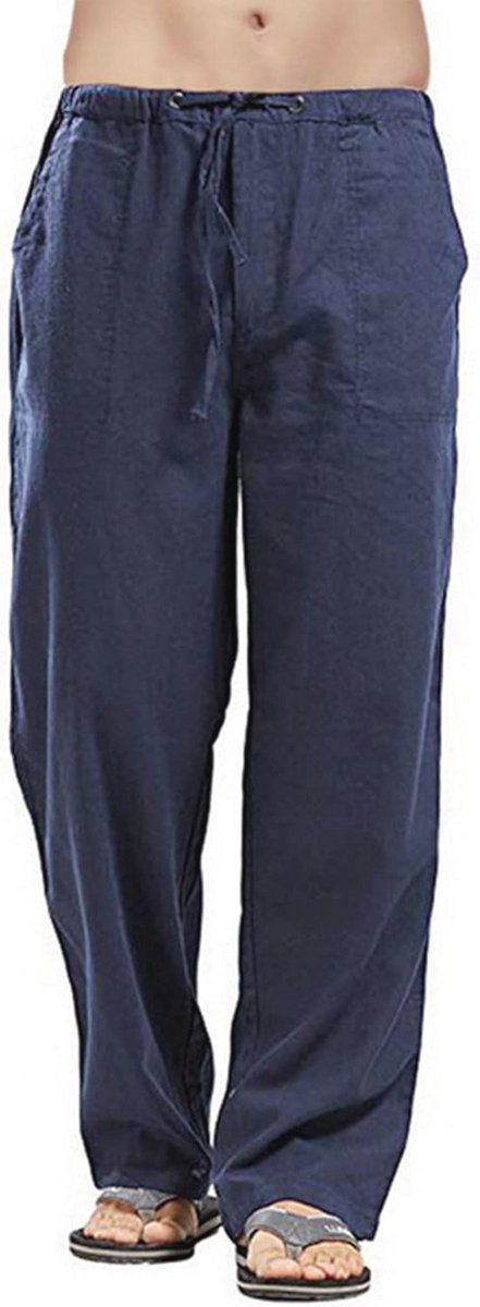 Linnen Herenbroek met Trekkoord - Casual Lichtgewicht Zomerbroek