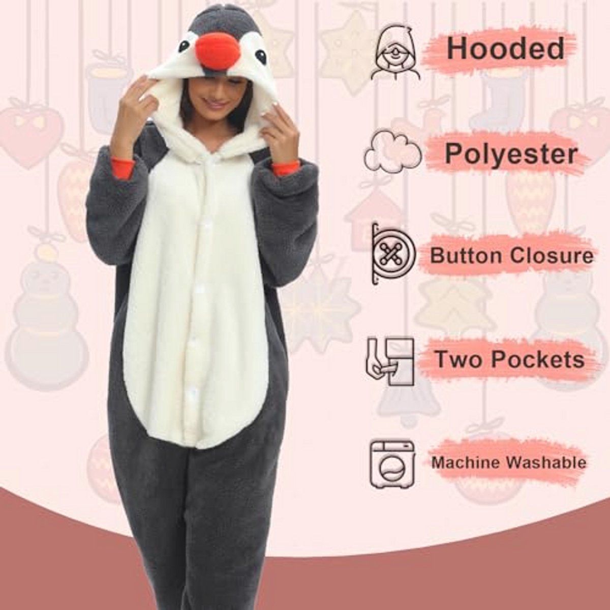 Unisex Pyjama Jumpsuit Panda Adult Animal Onesie voor Halloween en Carnavalskostuums