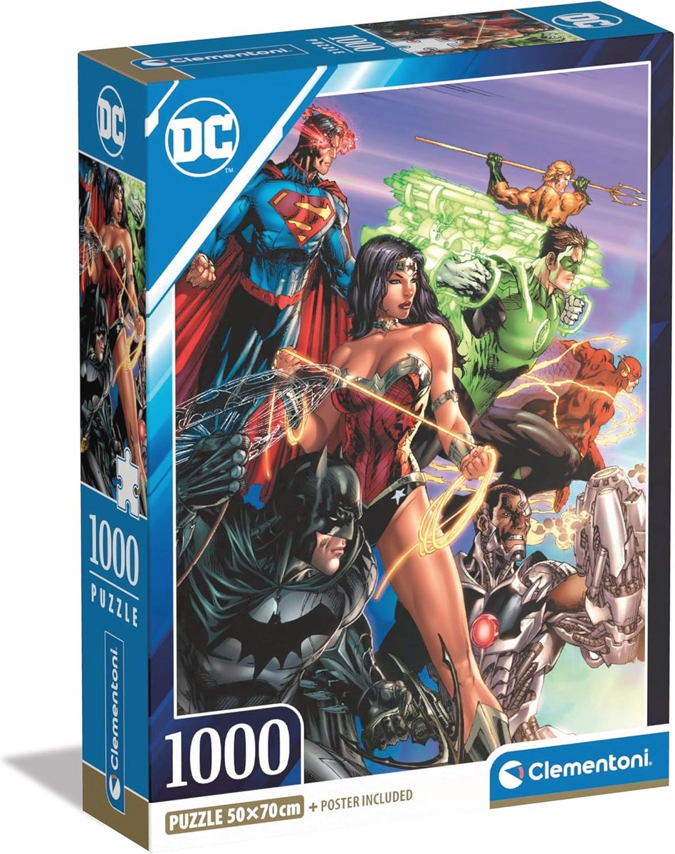 DC Comics Puzzel 1000 Stukjes - Puzzel Voor Volwassenen 14-99 Jaar