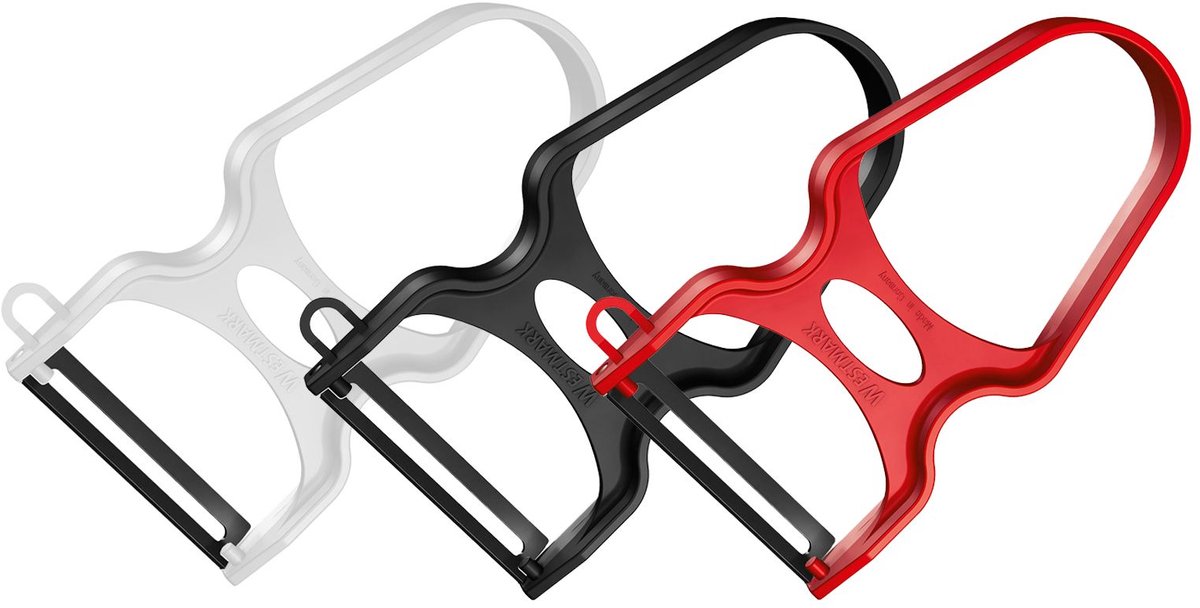 Westmark 3 Asperge- en groenteschiller, U-type, veerstalen mes, ergonomisch gevormde handvat, 105722E3