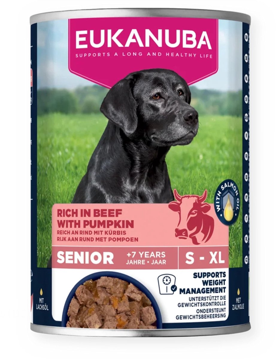 Eukanuba Eukanuba Life Care Dog Hondenvoer Nat Senior Beef & Pumpkin - 400 gr