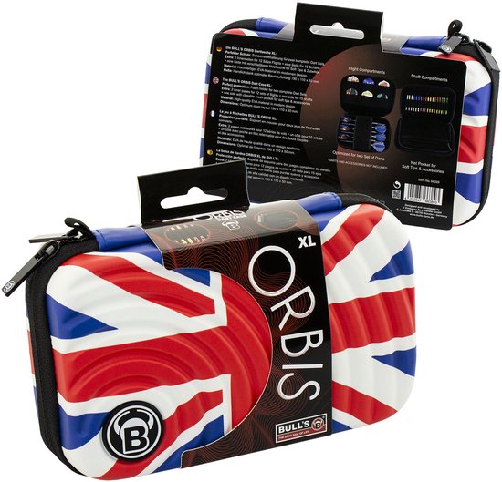 BULL'S Orbis XL Dartcase Union Jack van Bull's — afbeelding 2