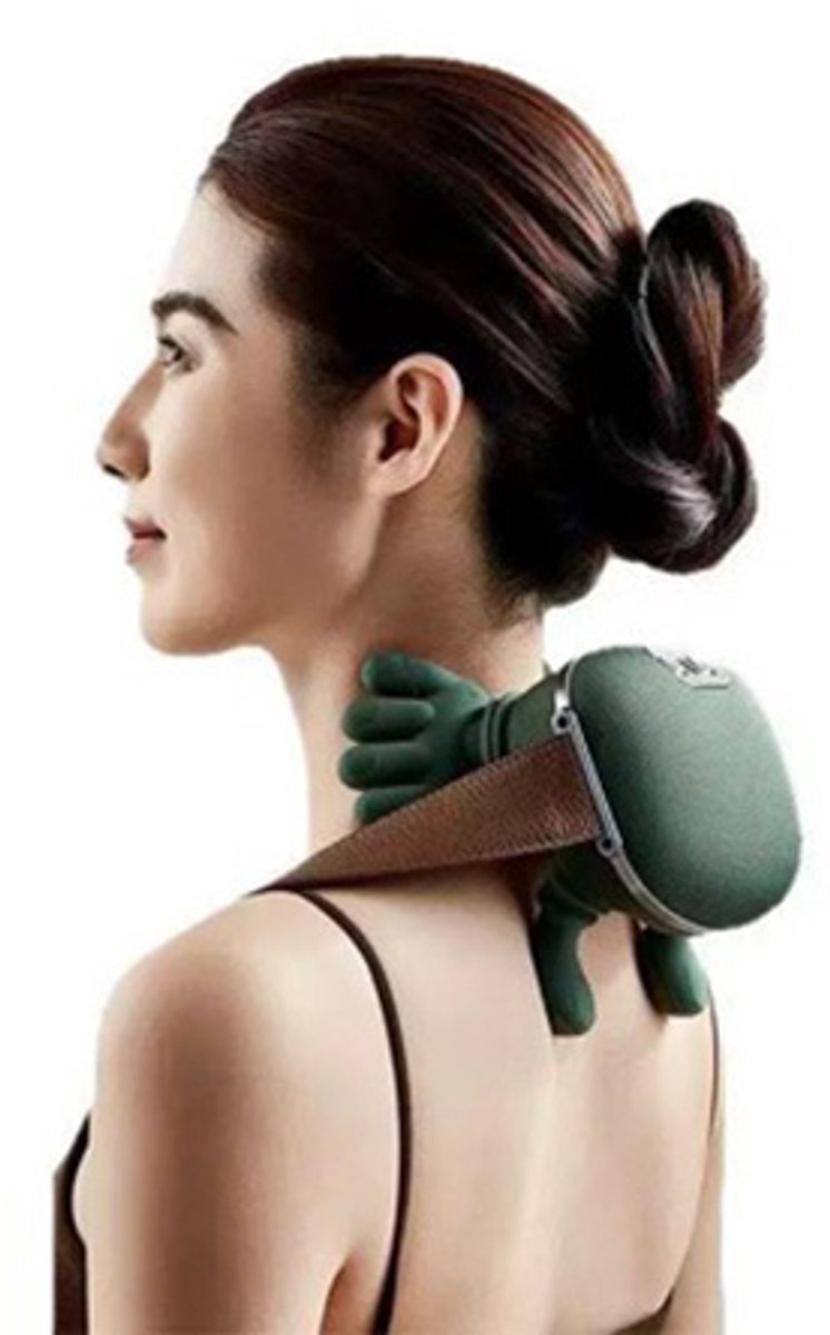 Nek- en schoudermassage-apparaat, oplaadbaar en draagbaar, - afbeelding 3
