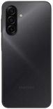 Zwarte Samsung smartphone, achterkant met drievoudige camera.
