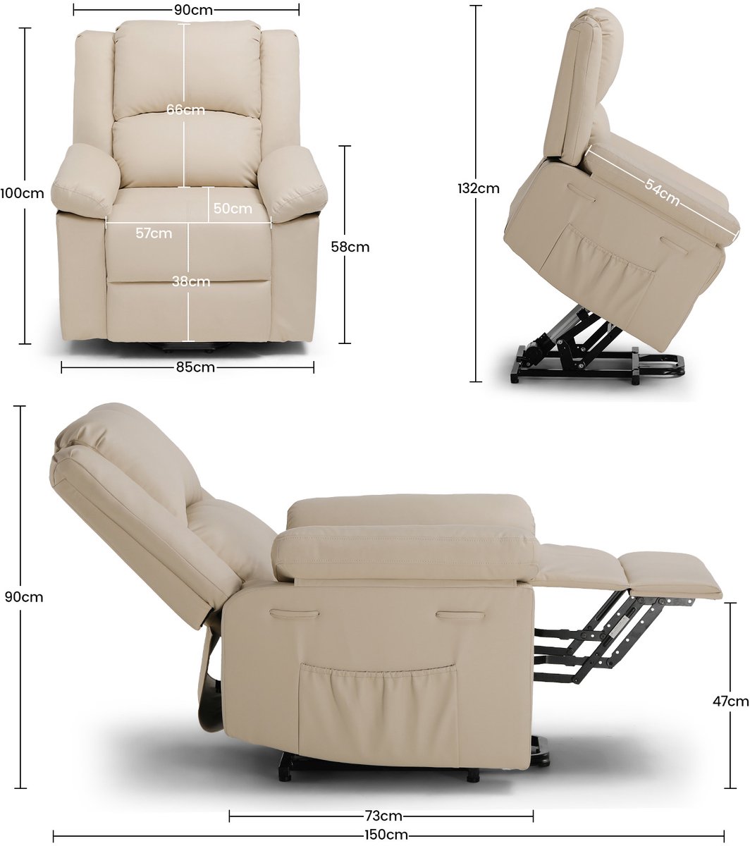 Elektrische Relaxstoel met Massage en - afbeelding 3