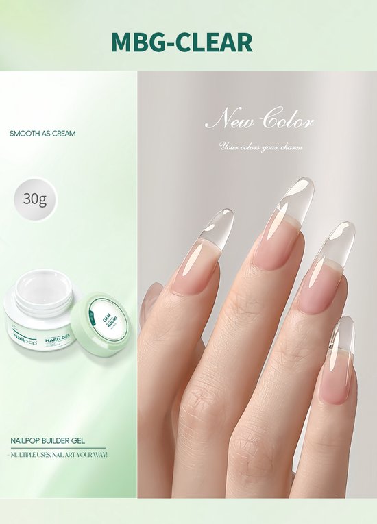 Foto: Led uv builder nagelgel buildergel clear nagelverlenging hard gel builder nagelversterker builder gel uv tpo hema free