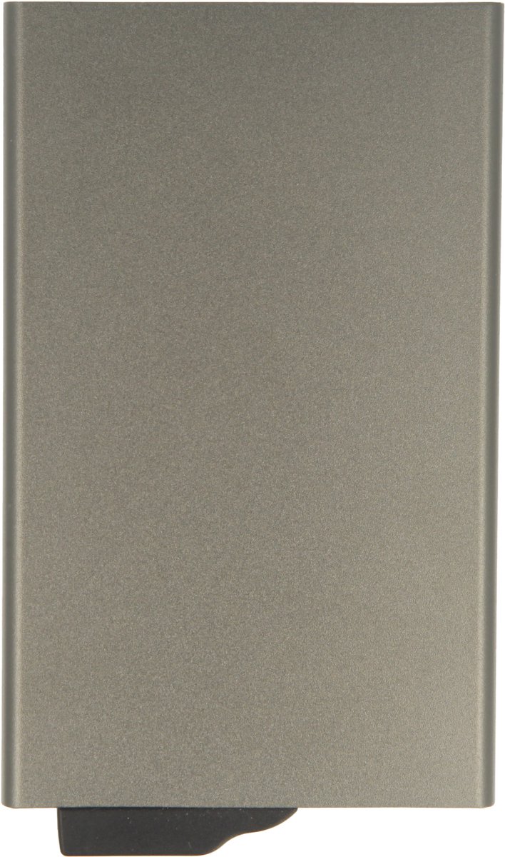 Valenta Pasjeshouder - Uitschuifbare Titanium Grijs Kaarthouder met RFID Bescherming & Handig Easy Out Systeem - Aluminium - Ruimte voor 7 Pasjes