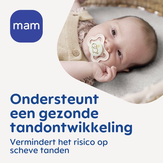 MAM - Supreme Silikon Speen - Siliconen - 0-6 Maanden - Extra Ventilatie - Blauw - 2 stuks van Merkloos — afbeelding 4