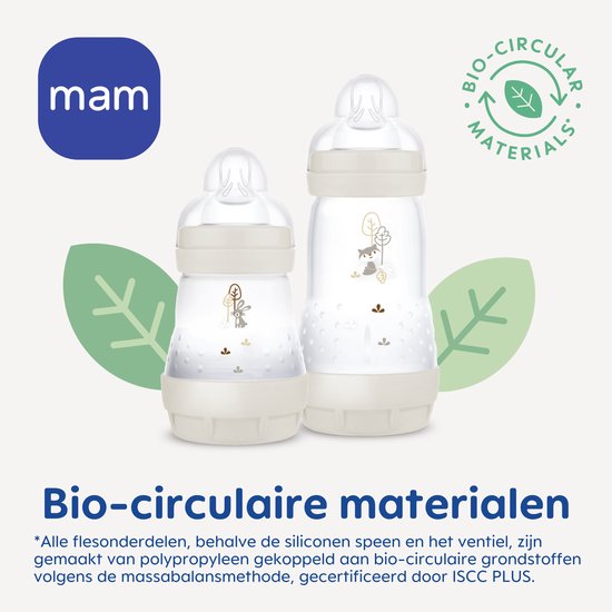 MAM - Easy Start Babyfles Starterset S - Anti-Koliek - BPA-Vrij - 0+ Maanden - Blauw