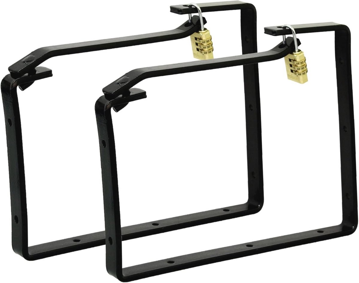 2 stuks Ladder Beugels - Stalen Opslag Haken voor Ladders tot 20kg