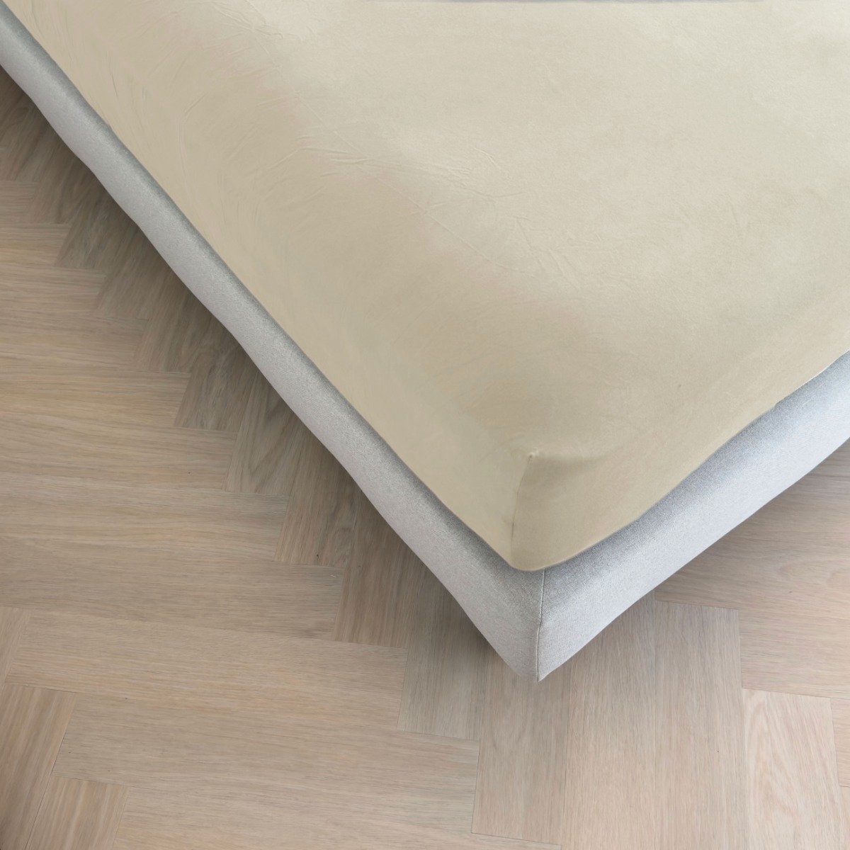Kayori Sota Splittopper Hoeslaken Premium Tencel - 180-200x200-220cm - Matrasdikte 12 cm - Verkoelend - Zand