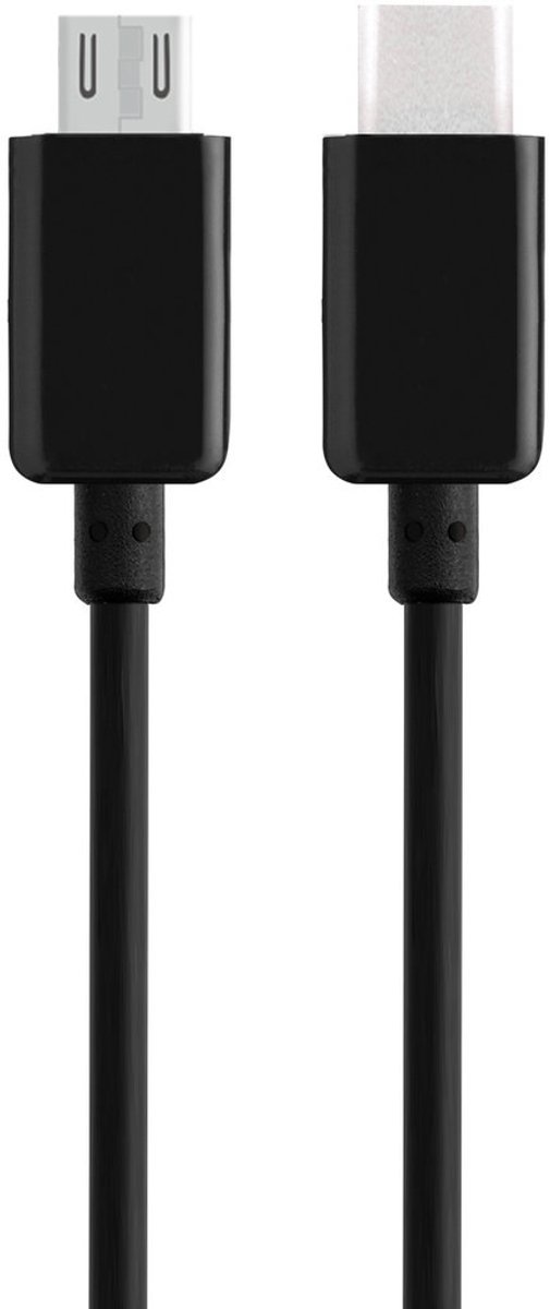 Mobiparts Micro USB to USB-C Kabel 1m - Zwart (bulk)