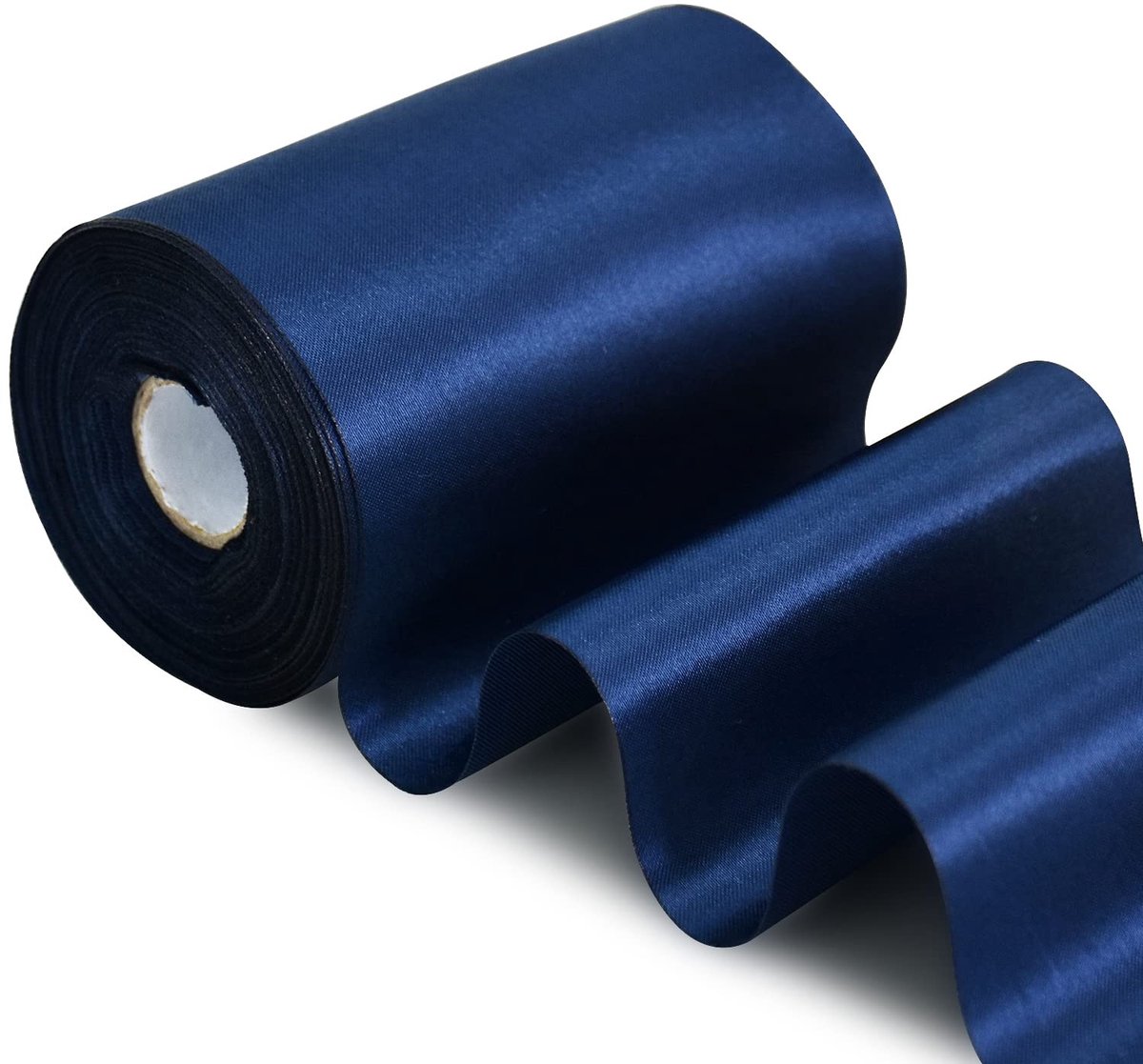 IMPERATORIS® Satijn Linten Set Voor Knutselen, Cadeaus, Decoratie - Cadeaulint - marineblauw