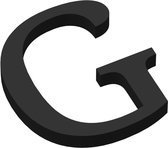 3D Letter G – 138 × 124 × 15 mm – Hoge Kwaliteit Decoratieve Wandletter / Sierletter – Inclusief 3M Dubbelzijdige Sticker