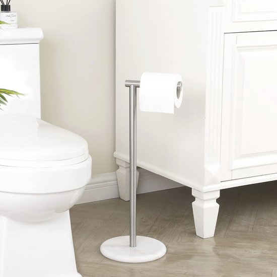 KES Toiletrolhouder vrijstaande badkamer tissuepapierhouder met