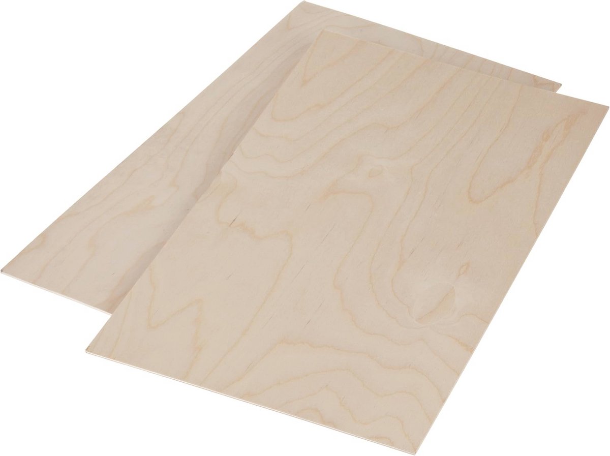 Figuurzaagplaten 3 mm Multiplex 30 x 50 cm voor Creatief Houtbewerken