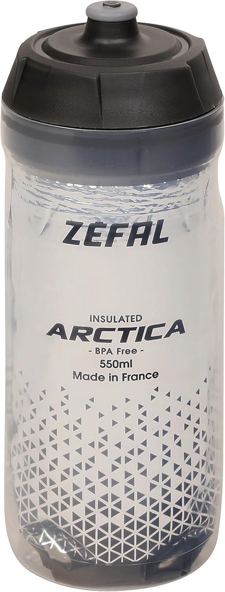 Thermosfles 550 ml - Geïsoleerde drinkfles voor koud en warm drinken, uniseks, zwart