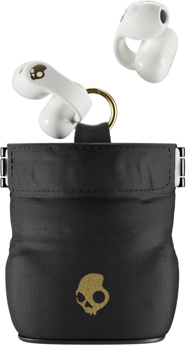 Skullcandy Push 720 Open True Wireless Oortjes - Open-Ear Oordopjes - Clip-on Design - Draadloze Oplaadhoes - Wit